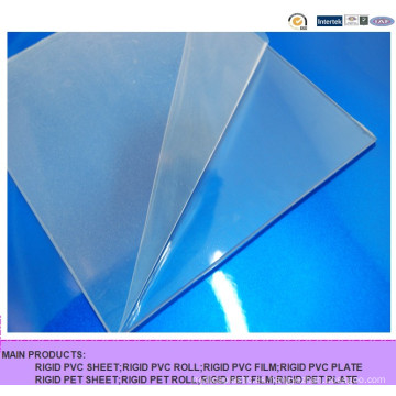 Buena Resistencia al Impacto Transparente Hoja de PVC, Hard Clear PVC Rigid Sheet for Bending
